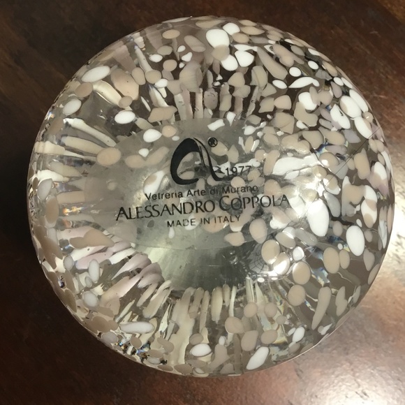 Italian Handblown Murano Glass Mushroom Paperweight by Alessandro Coppola-NEW - Picture 4 of 8